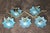 Large Iridescent Blue Murano Glass Flower Sconces, 1980s, Set of 2 For Sale - Image 18 of 18