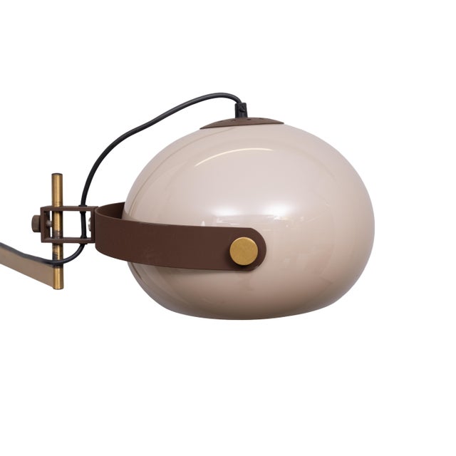 Beige Spring Arm Wall Lamp from Dijkstra Lampen, Holland, 1970s For Sale - Image 8 of 13