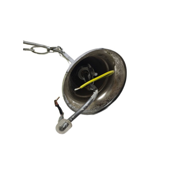 Khaki Vintage Postmodern Glass Chandelier, Poland, 1970s For Sale - Image 8 of 16