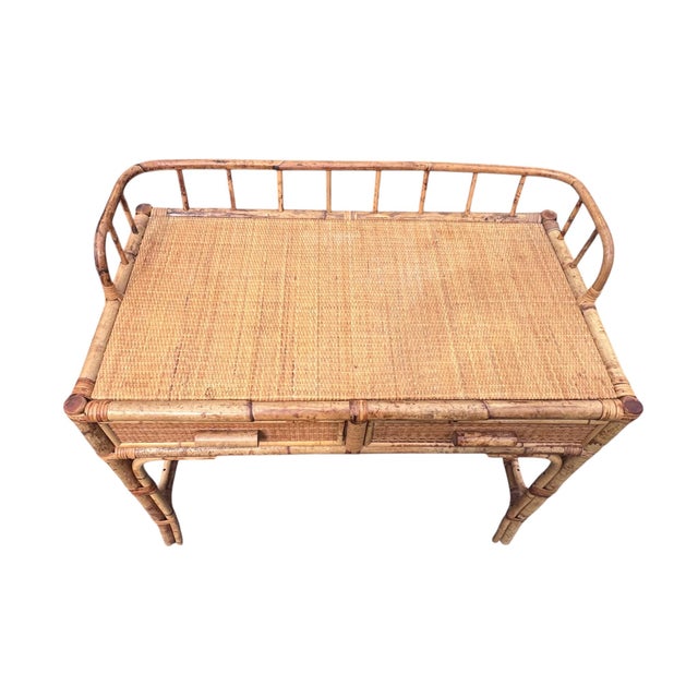Rattan Wicker Desk For Sale - Image 16 of 18