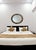Friedman Brothers Traditional Gold & Black Regency Ebonised Oval Wall Mirror, Decorative Arts Inc For Sale - Image 9 of 12