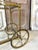 Gold Rolling Bar Trolley in Brass, Bronze and Glass, 1960 For Sale - Image 8 of 12