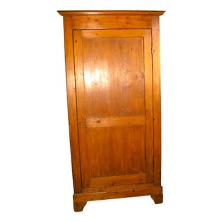 Antique Corner Cabinet in Fir, 1890s For Sale