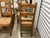 French Vintage Pine Rush-Seat Tall Back Chairs For Sale - Image 11 of 11