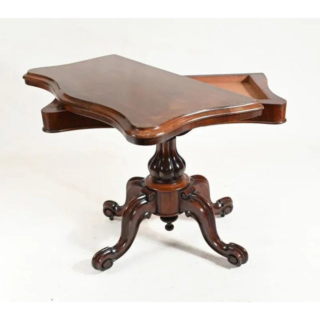 Antique Victorian Games Table, 1860 For Sale - Image 5 of 7