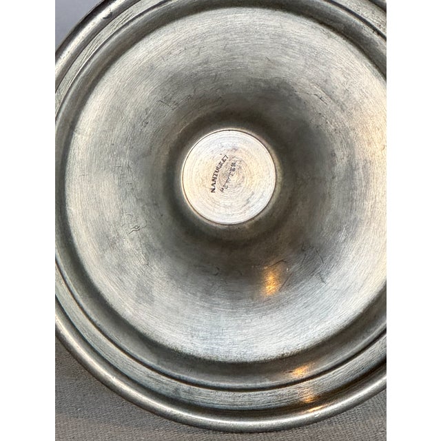 Vintage Pewter Nantucket Style Candlesticks, Pair For Sale In Los Angeles - Image 6 of 6