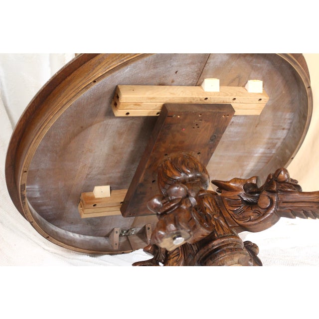 Early 19th Century Oak Coffee Table With Gargoyles For Sale - Image 14 of 17
