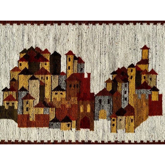 White Castle Kilim by Boguslaw Kaminski, 1960s For Sale - Image 11 of 15
