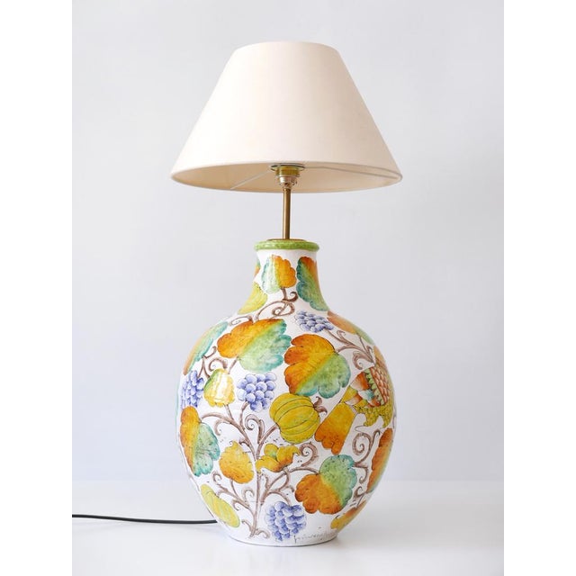 Large Mid-Century Modern Ceramic Table Lamp by Romano Innocenti, Italy, 1960s For Sale - Image 9 of 18