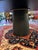 Contemporary Ebonized Oak Round Dining Table With Columnar Base For Sale - Image 3 of 8