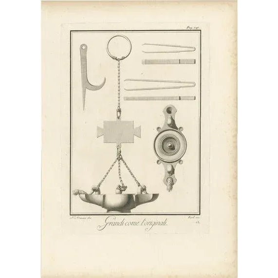 Mid 18th Century Bayardi, Illustration of the Monuments of Herculaneum, 1762, Print For Sale - Image 5 of 5