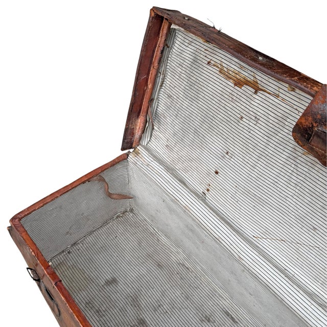 19th Century Leather Portmanteau for Dutch Oil Tycoon Sir Henri Deterding For Sale - Image 15 of 17