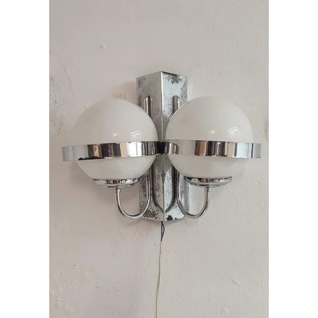 Metallic Wall Lamp, Spain, 1970s For Sale - Image 10 of 10