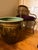 19th Century Large Bird & Bamboo Art Pottery Chinese Egg Pot Jardinière Planter For Sale In New York - Image 6 of 8