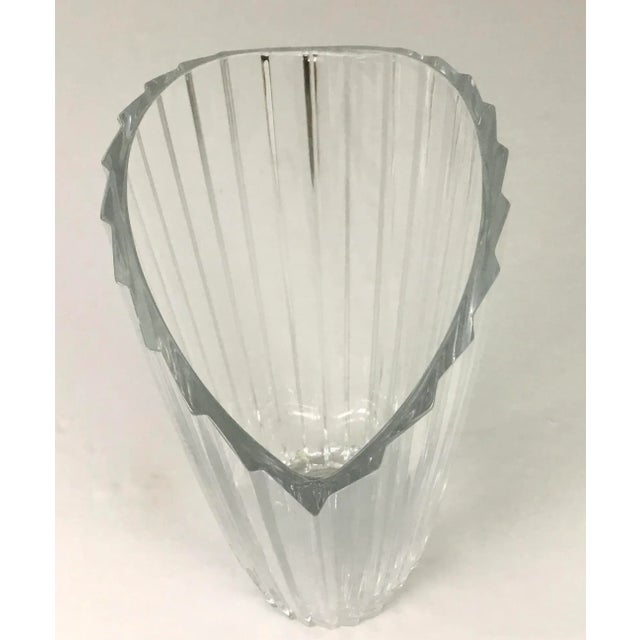 Crystal D’ Arques Lead Crystal Vase For Sale - Image 4 of 7