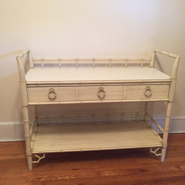 Thomasville Faux Bamboo Allegro Server Table Chairish