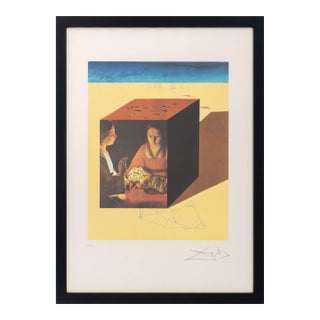 Salvador Dali "Caring for a Surrealist Watch" Print, 1971 For Sale