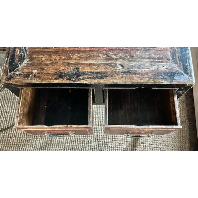 Wood Antique Asian Wood Desk For Sale - Image 7 of 8