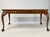 Mid 20th Century Large English Chippendale Style Burl Walnut Partners Desk With Ogee Molded Drawers For Sale - Image 16 of 18