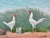 A charming late-19th-century original hand-colored chromolithograph titled “White Game Bantams”, published by Poultry...