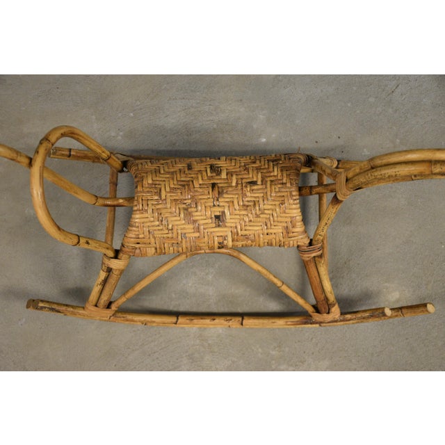Wood 1970s Italian Mid Century Rocking Horse For Sale - Image 7 of 7