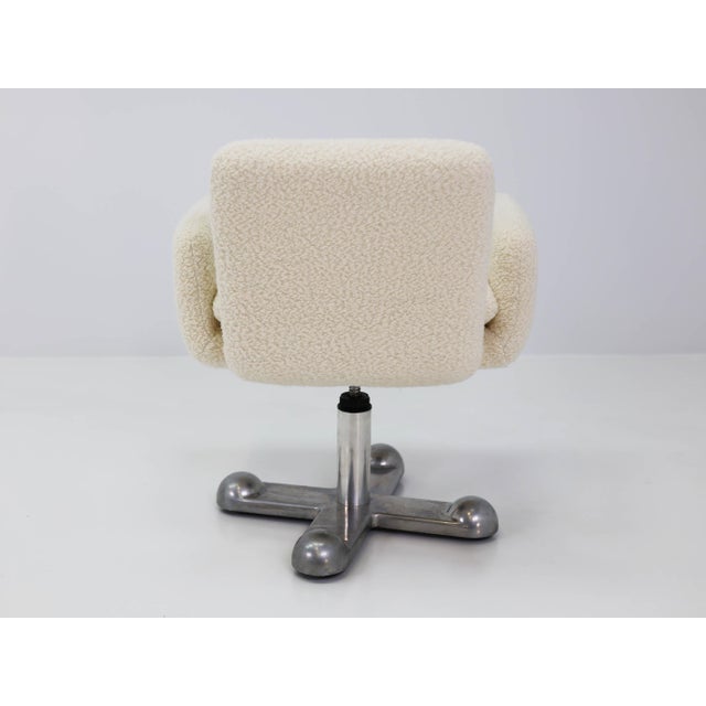 Metal Planula Swivel Desk Chair by Ettore Sottsass and Perry King for Planula Di Aliana, Italy, 1972 For Sale - Image 7 of 10