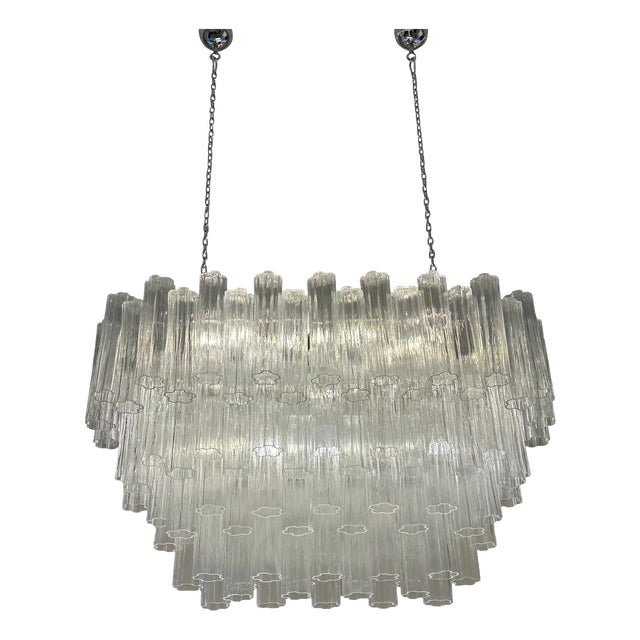 Oval Tronchi Murano Glass Chandelier by Simoeng for Simoeng For Sale
