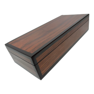 2020s Pacific Connections Lacquer Long Keepsake Box, Rosewood & Brown - 1 Piece