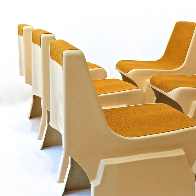 The stacking chairs were created under the influence of Pop Art and were only produced in small editions for the Oberwart...