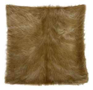 18” X 18” Premium Colombian Champagne Long-Haired Cowhide Pillow Cover - Handcrafted by Pablo Sota Designs