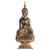 Antique Lacquered and Gilded Wooden Sculpture of Seated Buddha, 1800s For Sale - Image 11 of 11