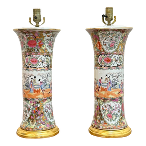 Oriental Style Porcelain Table Lamps