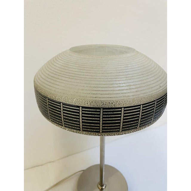 Black Vintage Table Lamp from VEB Leuchtenwerk Görlitz, 1960s For Sale - Image 8 of 13