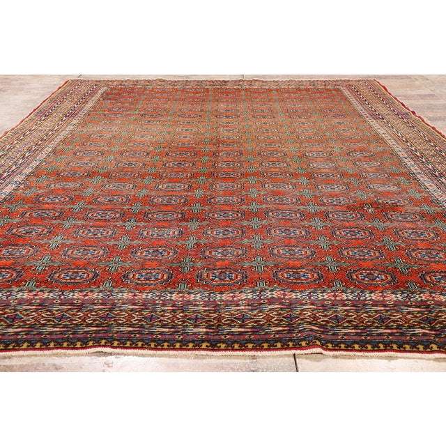 Vintage Turkish Sivas Rug, 07'04 X 11'01 For Sale - Image 9 of 10