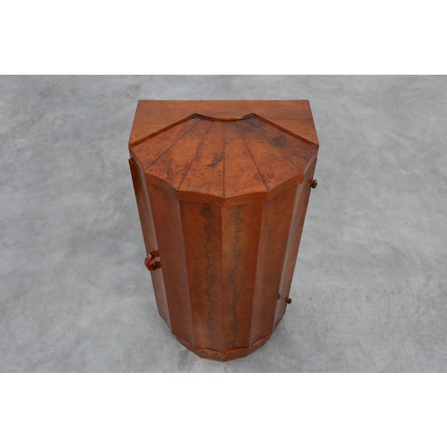 Italian Art Deco Walnut Nightstands, 1920s, Set of 2 For Sale - Image 13 of 18