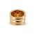 Late 20th Century Vintage 18k Yellow Gold 4.16ctw Invisible Set Ruby Diamond Mystery Band Ring, Size 7.75 For Sale - Image 5 of 8