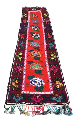 Vintage Turkish Rug Runner - 2′11″ × 11′10″