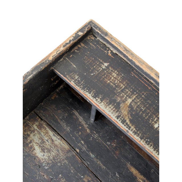 Antique Primitive Painted Wood Writing Desk With Cubbies For Sale - Image 11 of 18