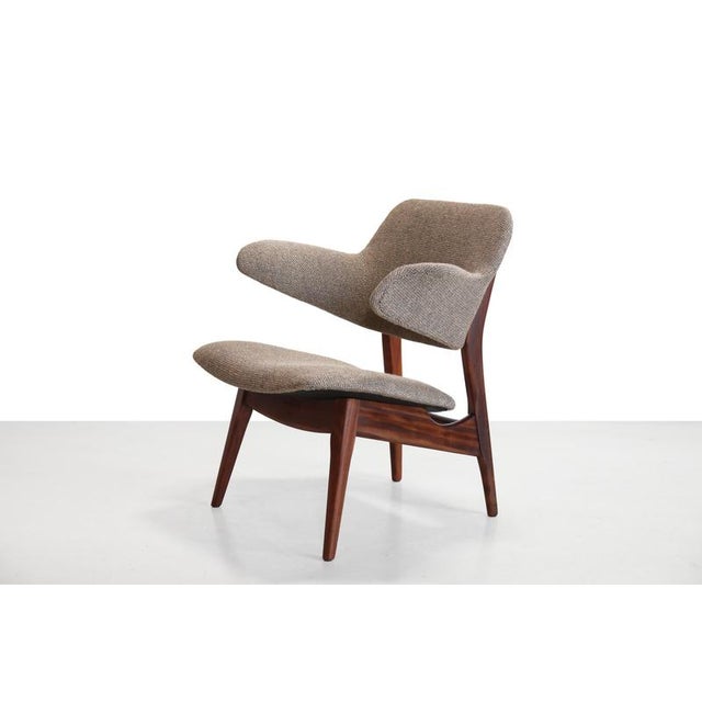 Brown Teak Penguin Chair by Webe, 1960s For Sale - Image 8 of 8