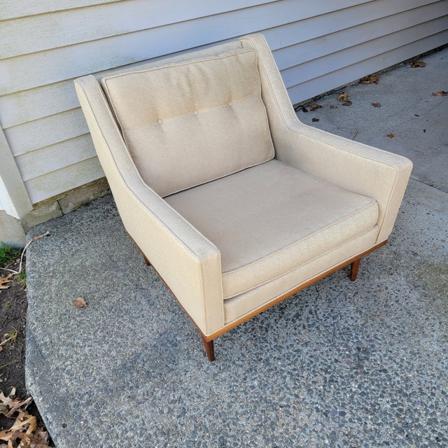 Wood 1970s Milo Baughman for James Inc. Style Club Chair For Sale - Image 7 of 12