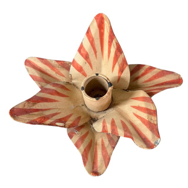 Pair of Mid-20th Century Tole Tulip Candle Sconces For Sale - Image 11 of 12