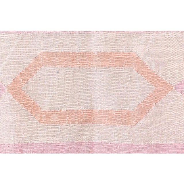 Vintage Indian Dhurrie Rug Size: 13'0" × 26'3" (396 × 800 cm) A stunning example of mid-20th-century Indian craftsmanship,...