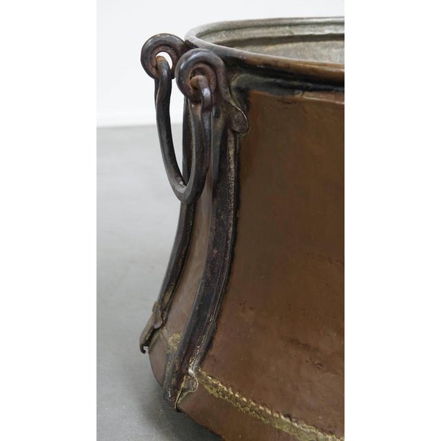 Large Copper Firewood Container For Sale - Image 5 of 11