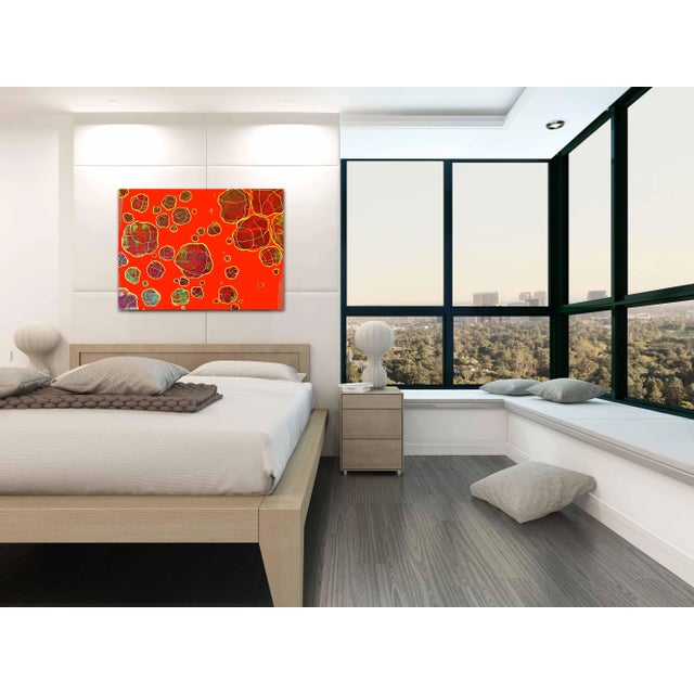 2010s Large Original Red Artwork "Departure No. 2" by Alexander Eulert For Sale - Image 5 of 5