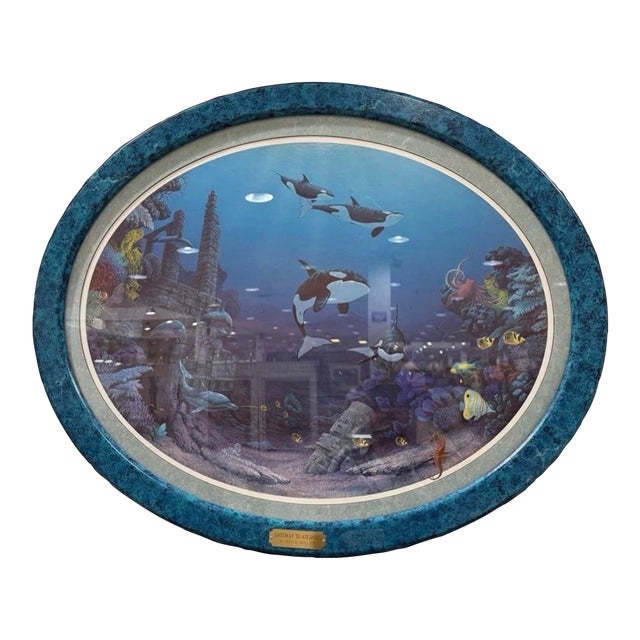 1980s Gateway to Atlantis by David Miller Original Lithograph, Hand Signed and Numbered For Sale