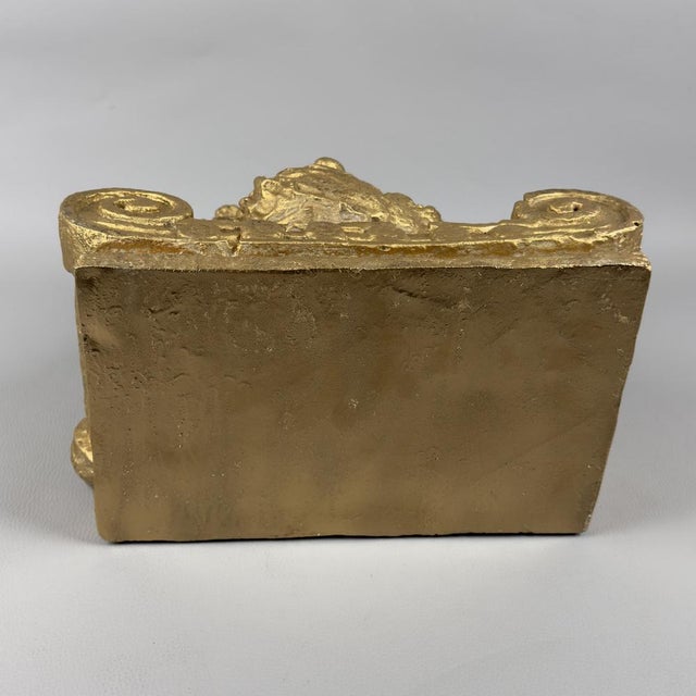 Large Cherub Putto Shelf Wall Console in Gilded Plaster For Sale - Image 6 of 16