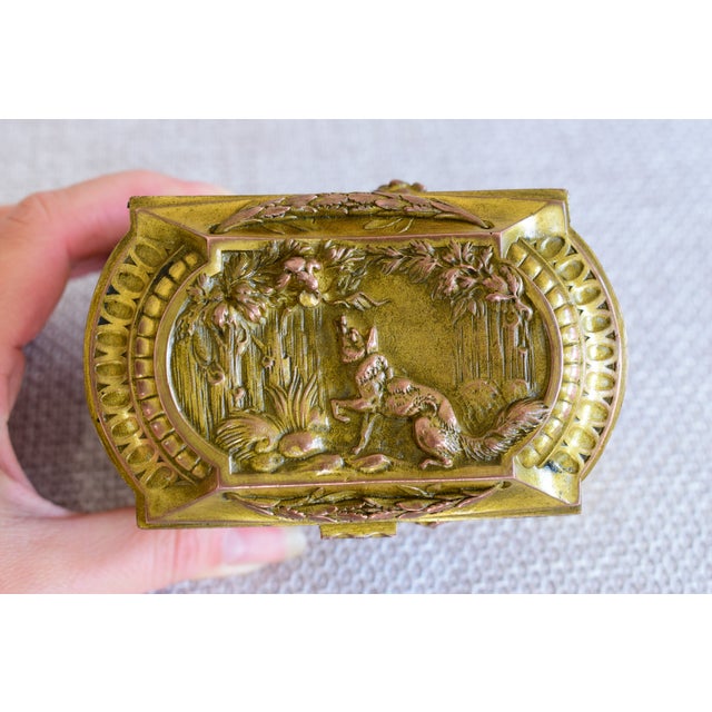 Metal Antique Napoleon III Jewelry Box For Sale - Image 7 of 15
