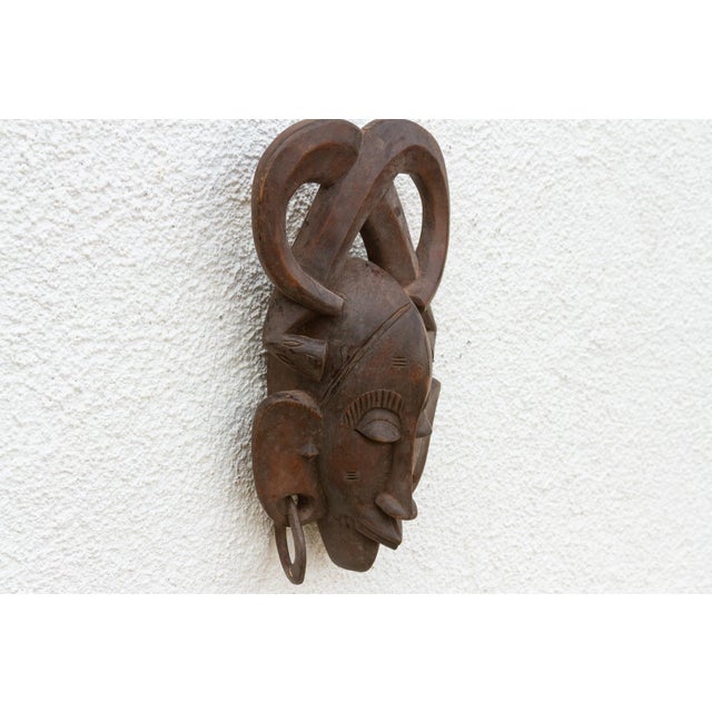 Bamana Chiwara African Mask Wall Art For Sale In Los Angeles - Image 6 of 8