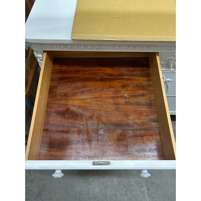 Antique Sligh French Style Dresser W/ Gesso & Mirror For Sale - Image 13 of 16