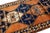 Elevate your space with this striking mid-20th century vintage Turkish runner rug, blending rustic warmth with...